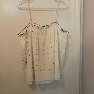 Fun flowy polka dot tank top